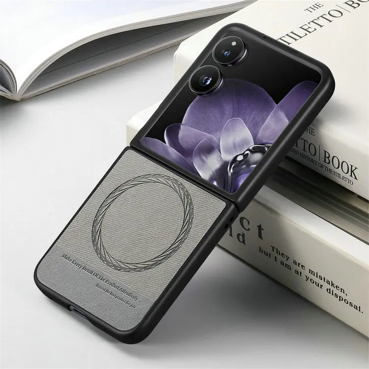 Xiaomi Mix Flip 5G MagSafe Case Luxury Leather Back Cover With Wireless Charging