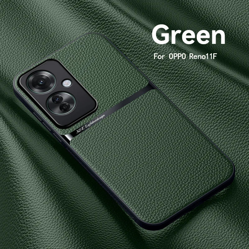 OPPO Reno 11F Stylish Leather Phone Case