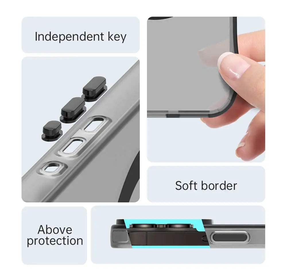 Xiaomi 15T & Pro Soft Slim Transparent Magsafe Phone Case