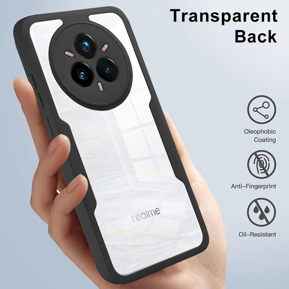 Realme 360 Clear Shockproof Case With Front Screen Protector
