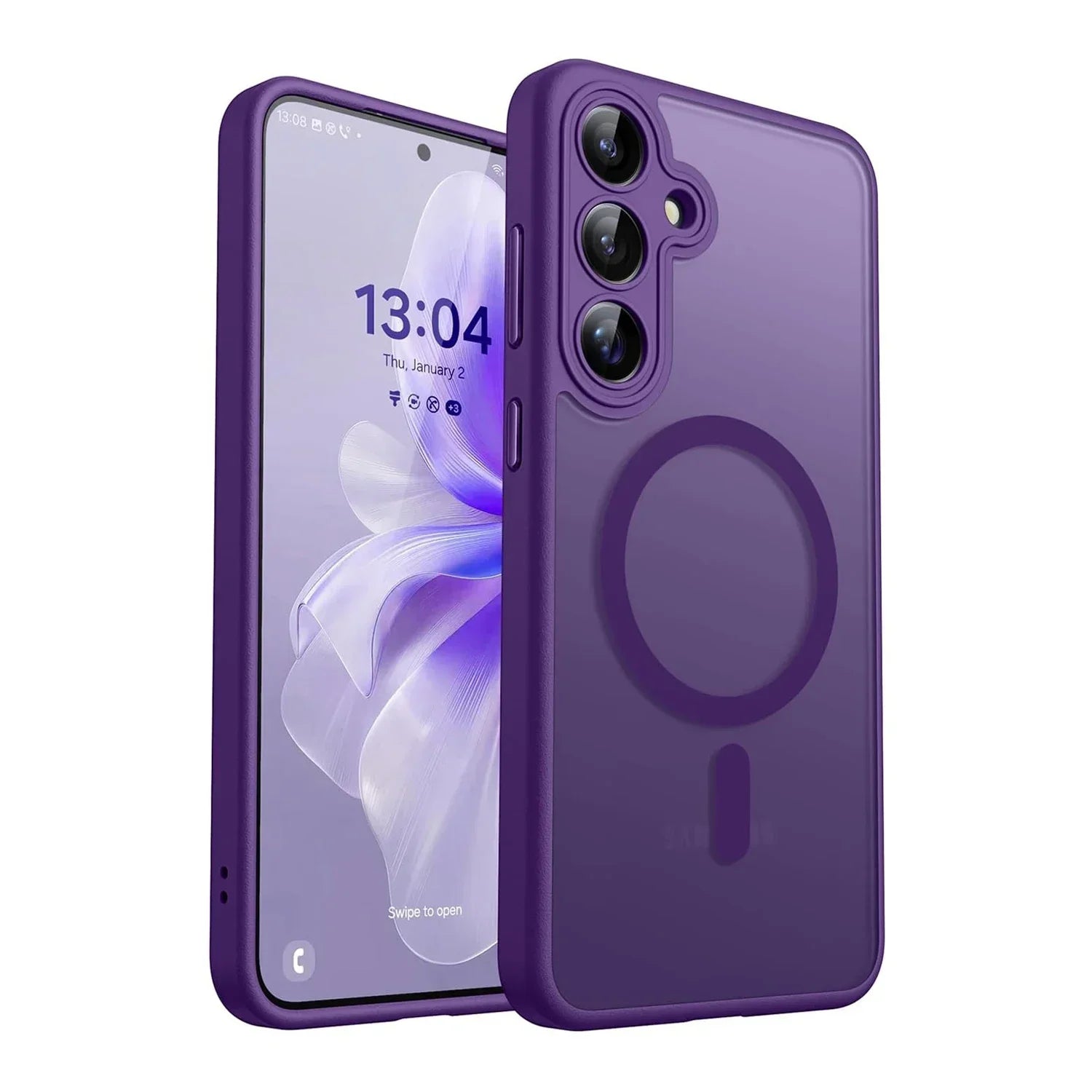 Samsung Galaxy A Series Magnetic Wireless Charger Case Matte Translucent