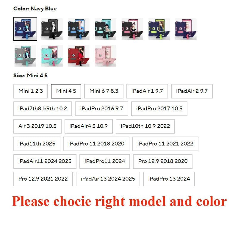 Apple iPad Colourful Kids Silicone Case