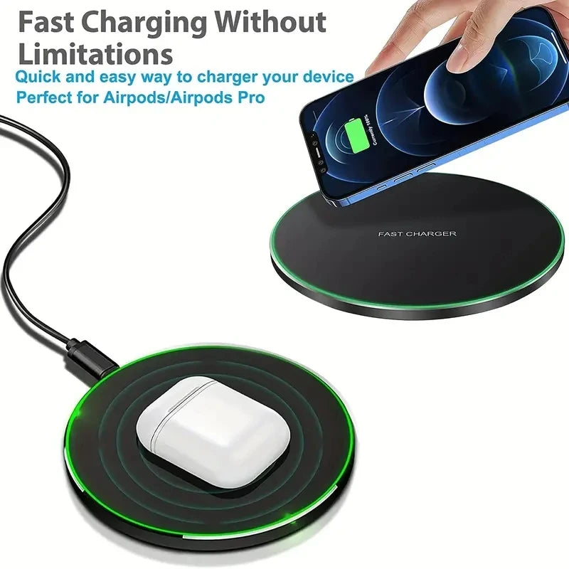 30W Wireless Fast Charging Docking Station - Apple & Android