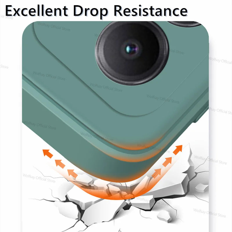 Xiaomi Redmi 15 Shockproof Liquid Silicone Phone Case