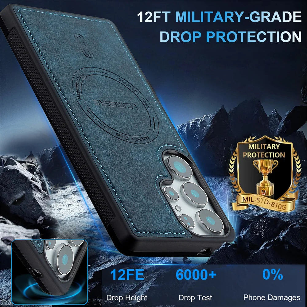 Samsung Galaxy Luxury Leather Flip Case