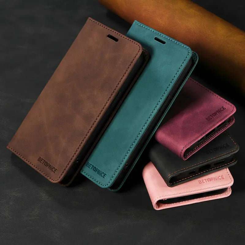 OPPO Reno 13 14 15 Series Leather RFID Flip Case Card Wallet