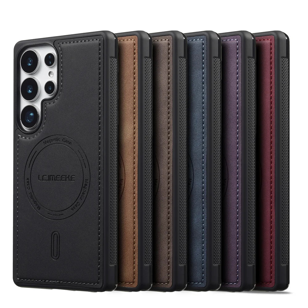 Samsung Galaxy Luxury Leather Flip Case