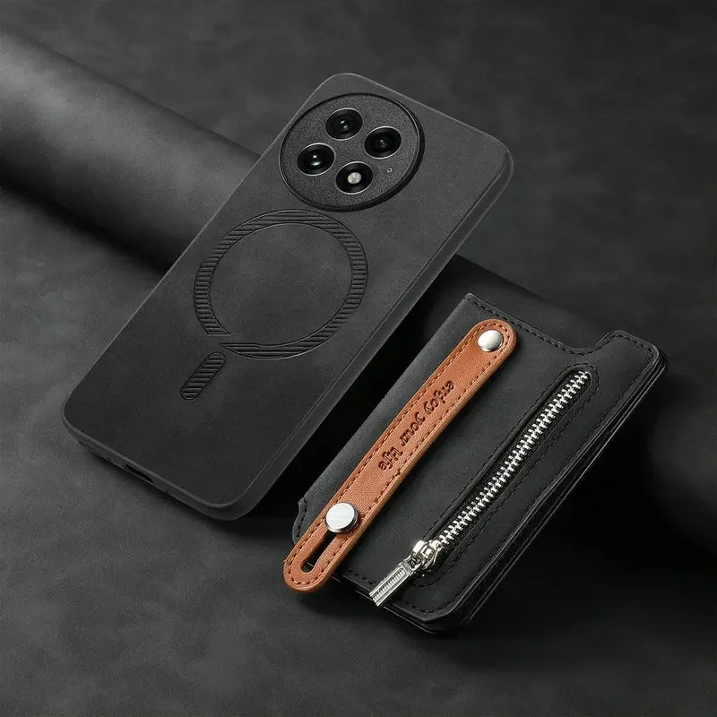 OnePlus Leather 2in1 Detachable Magnetic Wallet Back Case For OnePlus 13 13R Ace5 Card Slot