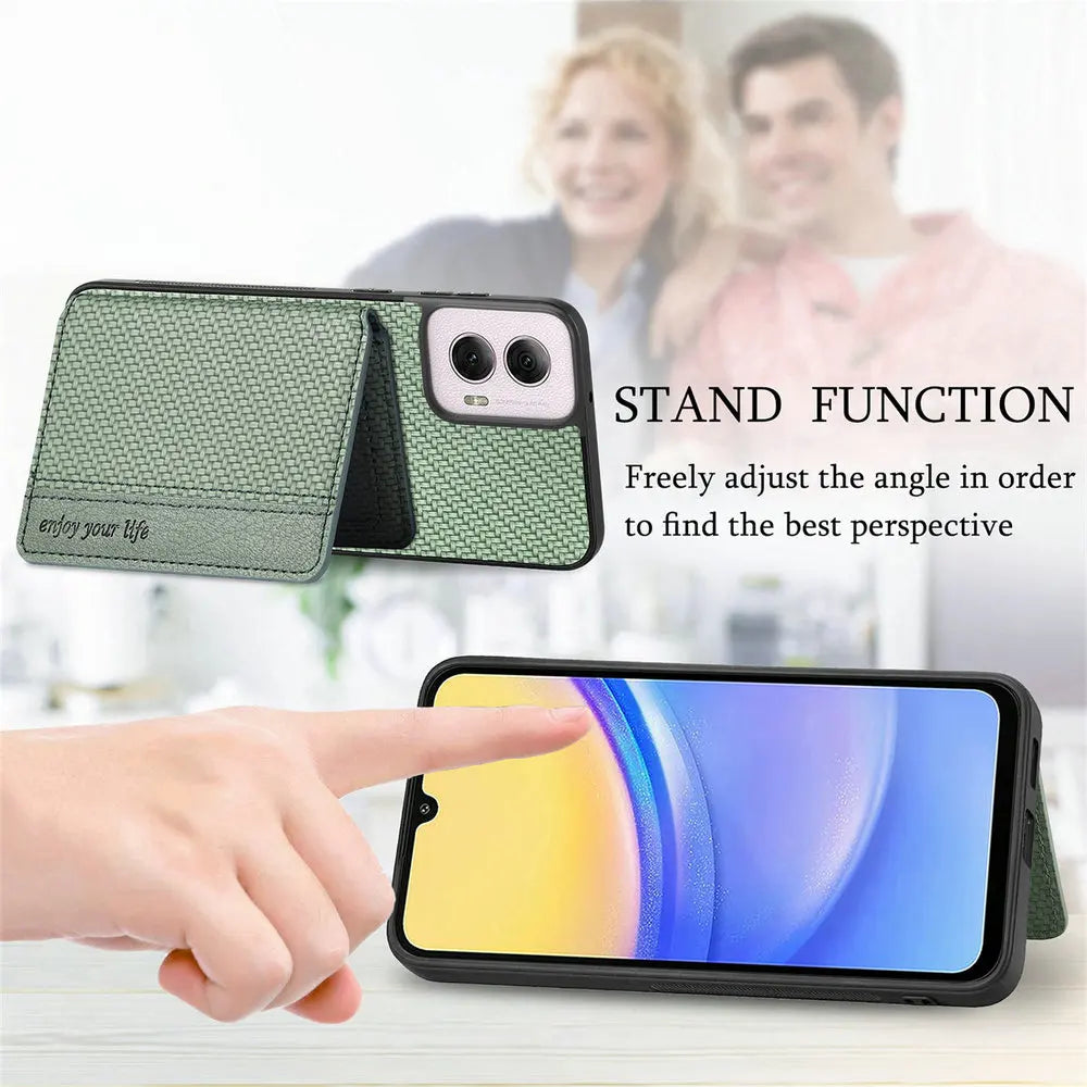 Motorola RFID Magnetic Leather Wallet Case For Moto G Series With Card Slot And Slim Protection