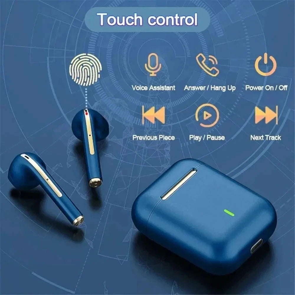 Wireless Earphones J18 In Ear TWS Bluetooth Waterproof With Microphone