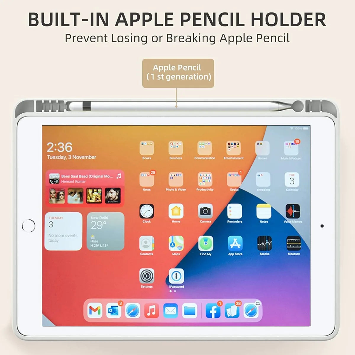 Apple iPad Smart Case with Pencil Holder