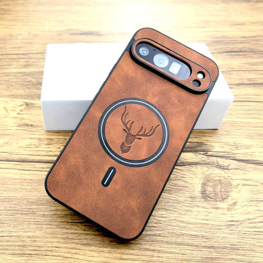 Google Pixel Luxury Faux Leather Magsafe Phone Case