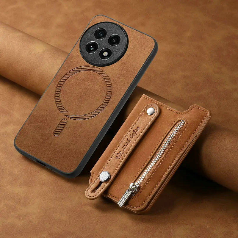 OnePlus Leather 2in1 Detachable Magnetic Wallet Back Case For OnePlus 13 13R Ace5 Card Slot