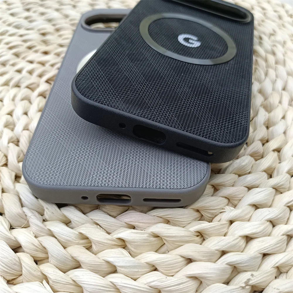 Google Pixel Logo Magsafe Grid Pattern Phone Case