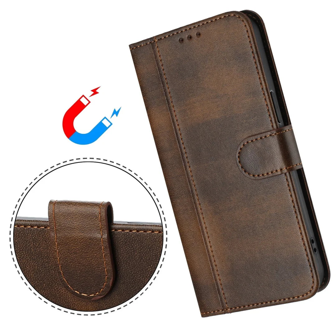 OPPO A Series Vintage Wallet Flip Leather Phone Case