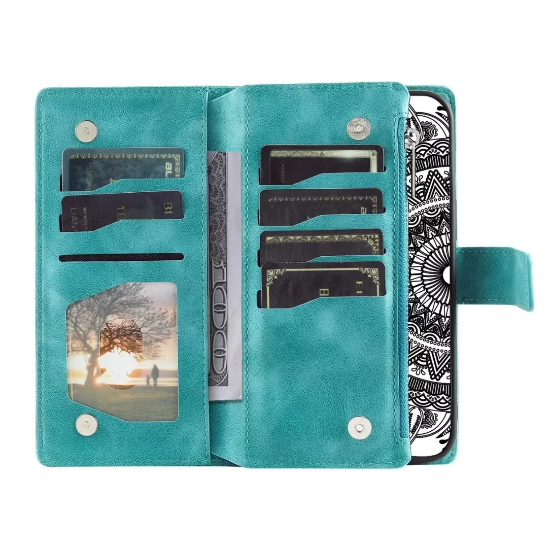 Samsung Galaxy Embossed Leather Flip Case