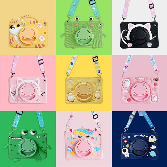 Apple iPad Kids Cute Cartoon Silicone Case
