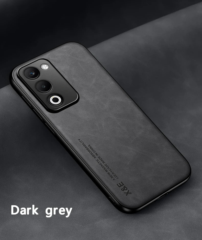 OPPO A5 Luxury Leather Magsafe Phone Case