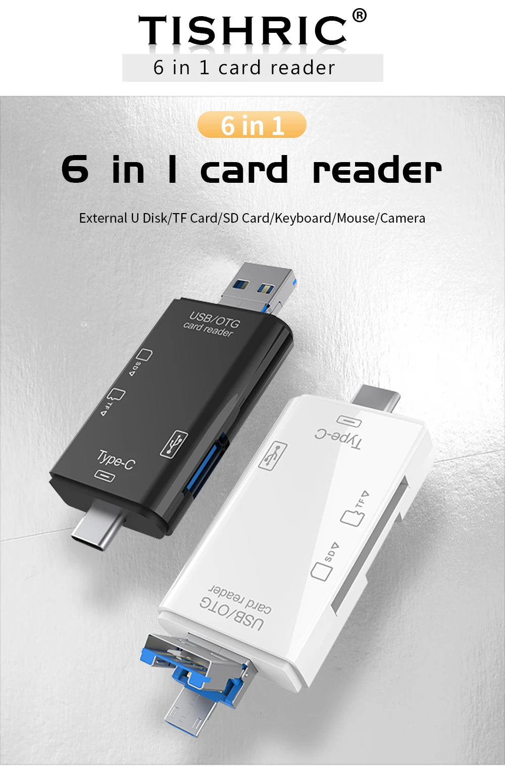 Multi Choice Card Readers - USB, USB-C, Micro USB, TF & SD