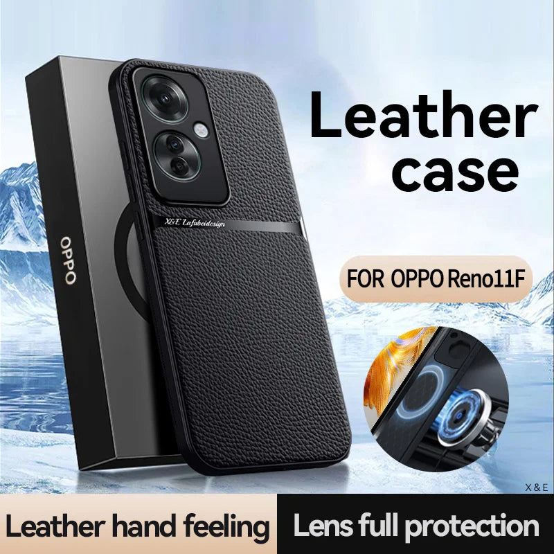 OPPO Reno 11F Stylish Leather Phone Case