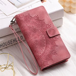 Samsung Galaxy Embossed Leather Flip Case