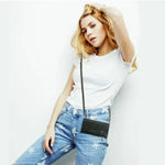 Leather Zip Wallet Case Crossbody RFID for Honor