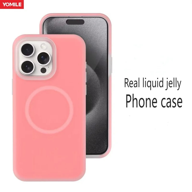 Apple iPhone Premium iPhone Liquid Jelly Magsafe Case