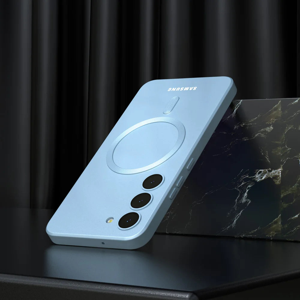 Samsung Galaxy Luxury Soft Logo Silicone Magsafe Case