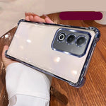 OPPO Case Four Corner Shockproof Silicone Back Cover Transparent Design