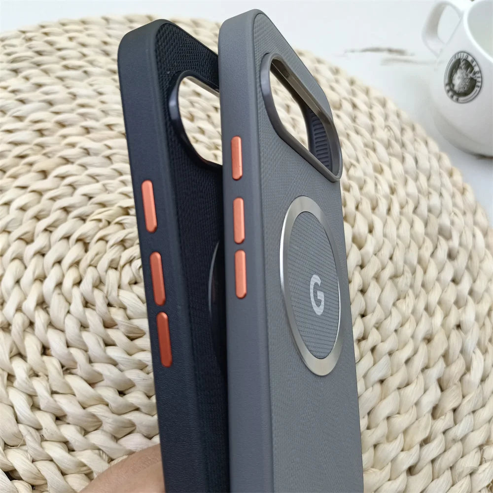 Google Pixel Logo Magsafe Grid Pattern Phone Case