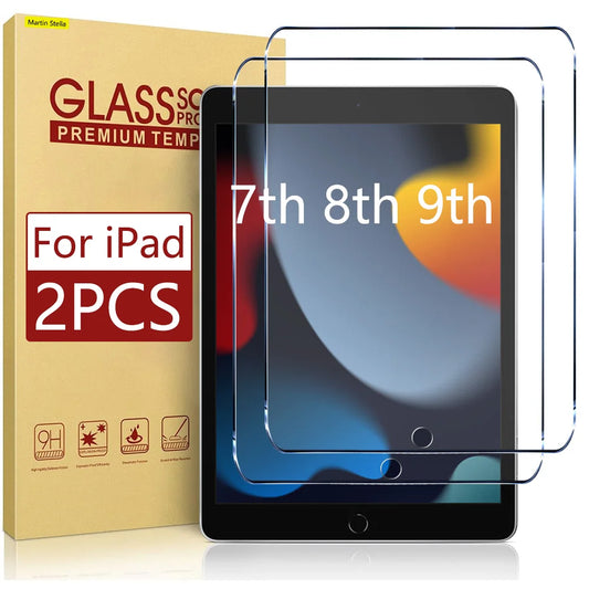 Apple iPad 7th, 8th & 9th Gen - Tempered Glass Screen Protector - 2 Pack
