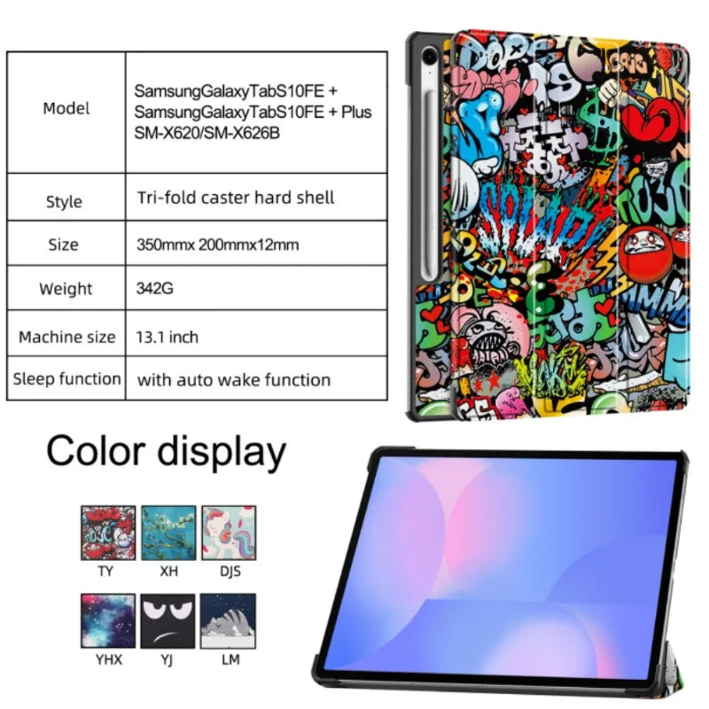 Samsung Galaxy Tablet Multi-Folding Case with Pencil Holder