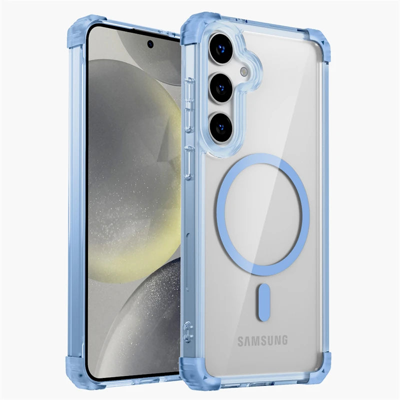 Samsung Galaxy Shockproof Armor Transparent Magsafe Case