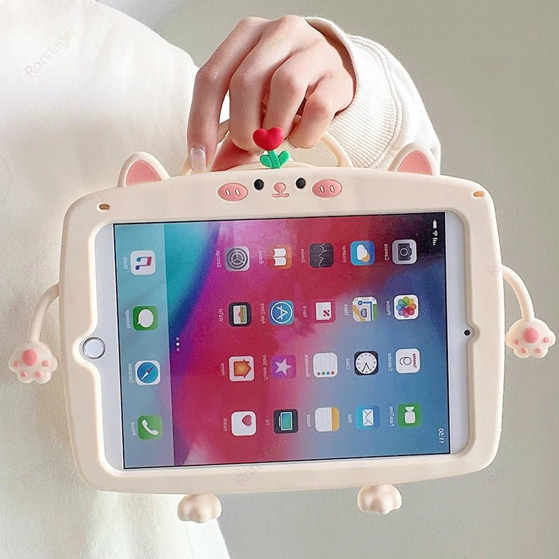Apple iPad Kids Cartoon Silicone Case