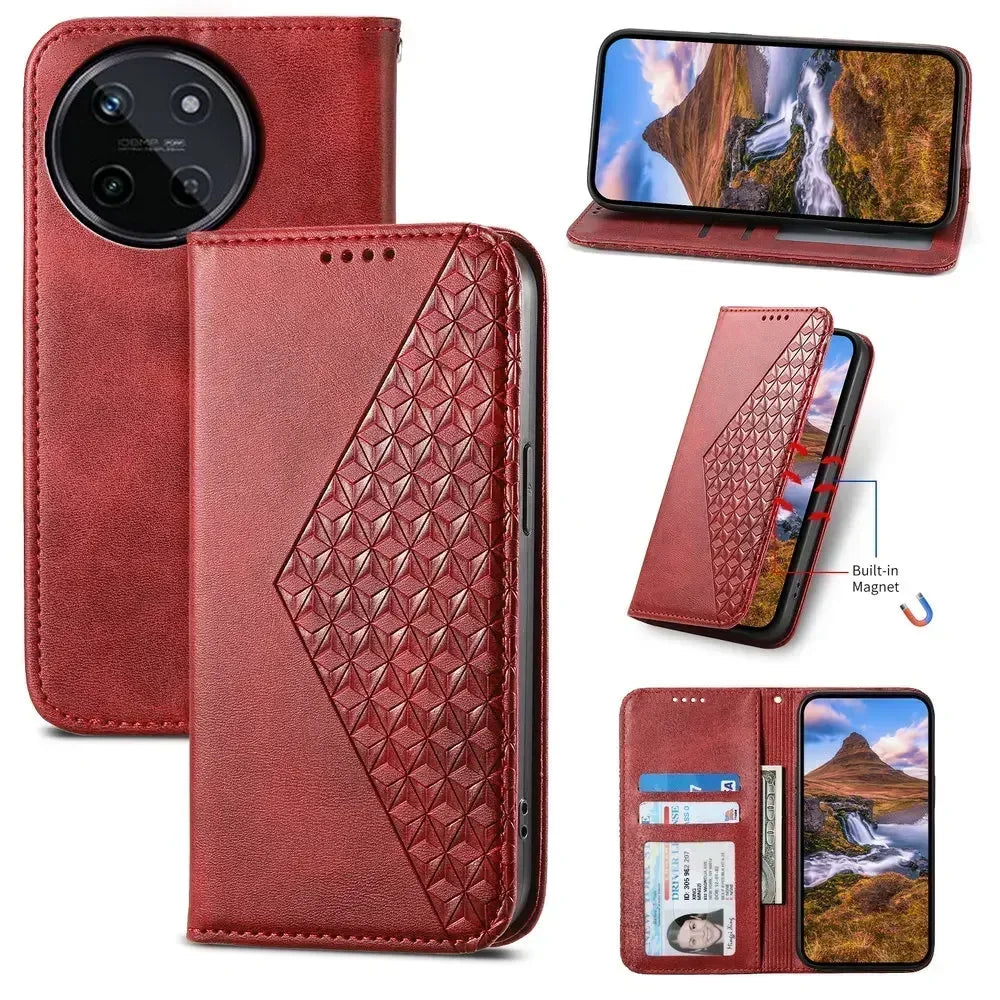 Realme Flip Wallet Case Magnetic Leather Cover