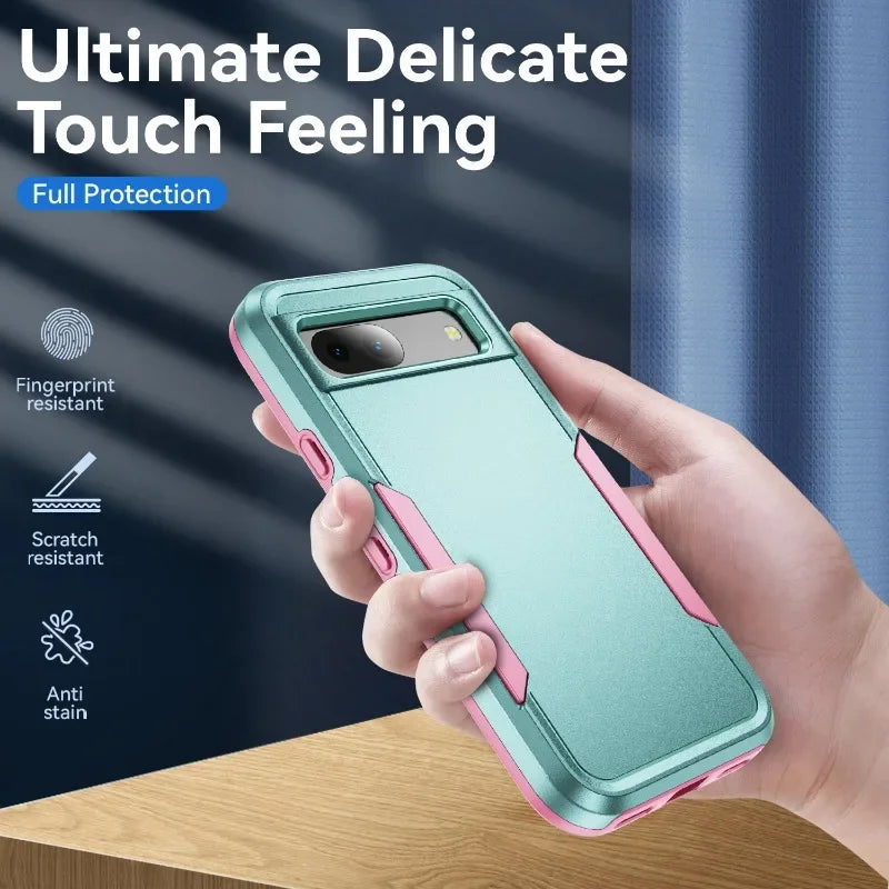 Google Pixel TPU + PC Soft & Hard Armor Phone Case
