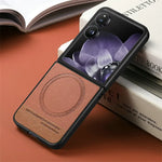 Xiaomi Mix Flip 5G MagSafe Case Luxury Leather Back Cover With Wireless Charging