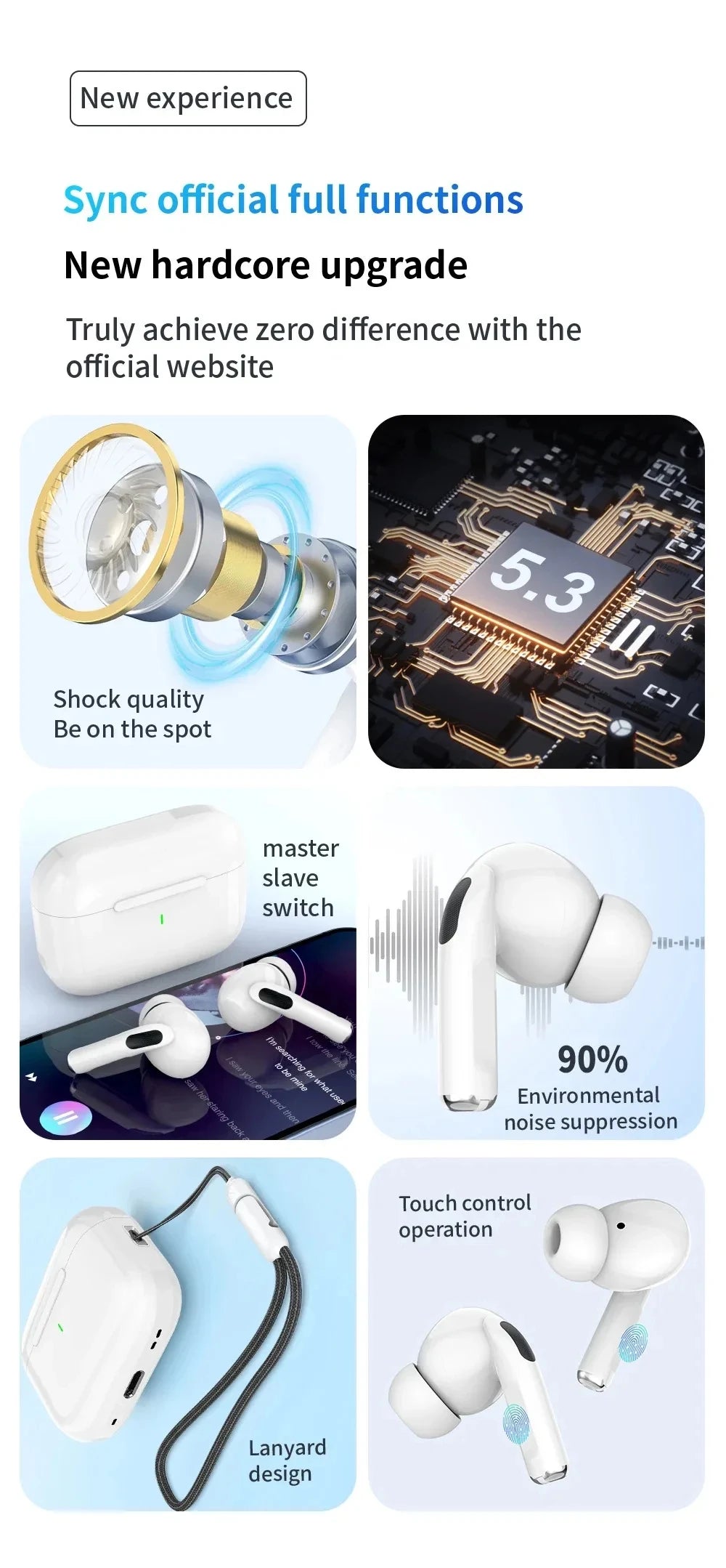 Air Pro 5 TWS Max Wireless Bluetooth Earphones