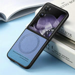 Xiaomi Mix Flip 5G MagSafe Case Luxury Leather Back Cover With Wireless Charging
