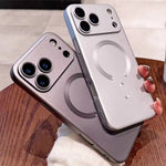 Apple iPhone Metallic Magsafe Soft Case with Lens Protector