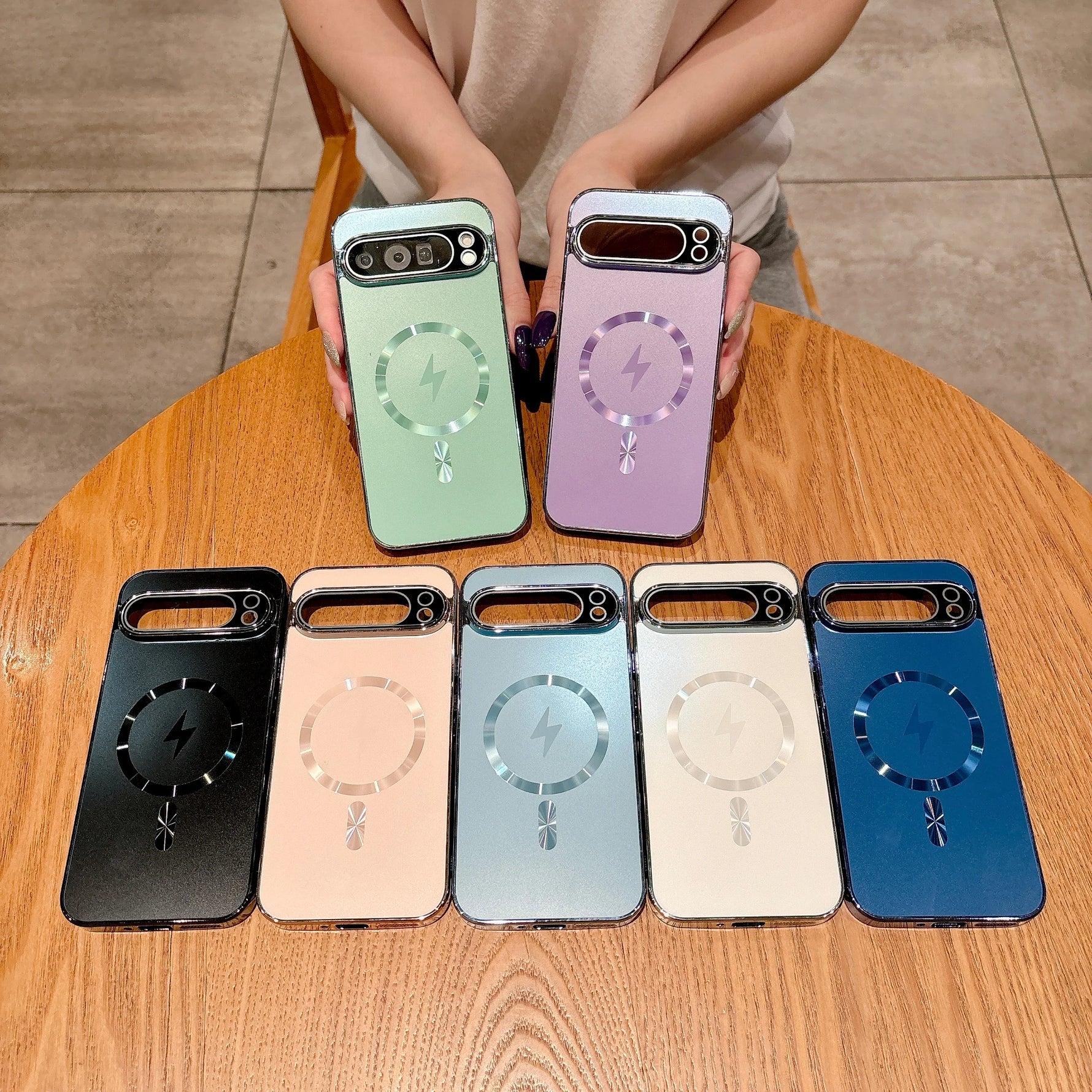 Google Pixel Luxury Metallic Frosted Magsafe Phone Case