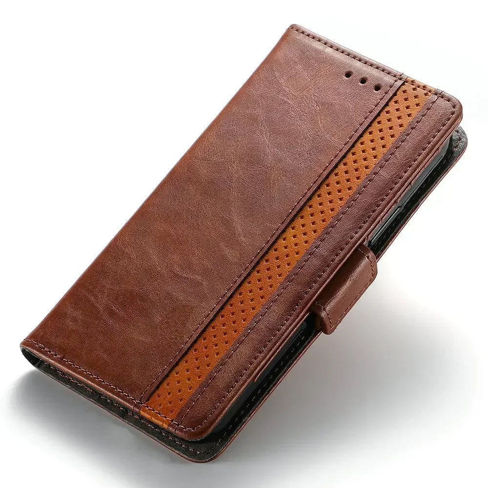 Leather Book Coque Flip Wallet Case For Samsung Galaxy