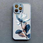 Apple iPhone Ink Wash Flower Painting Phone Case