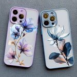 Apple iPhone Ink Wash Flower Painting Phone Case