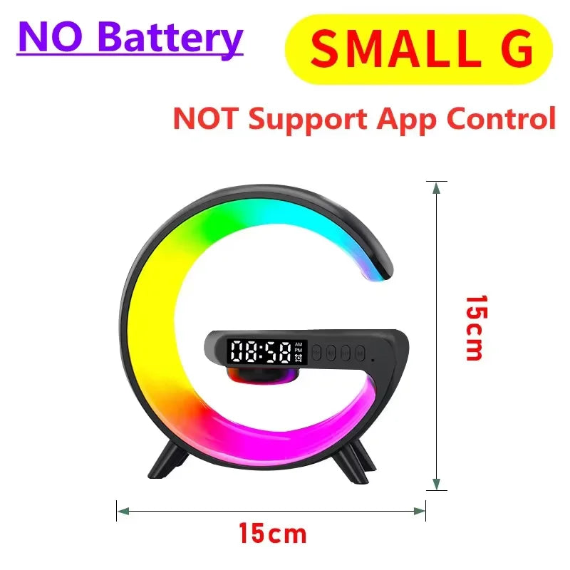 Apple & Android - Wireless Charger Stand Pad & Alarm Clock