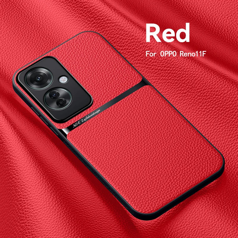 OPPO Reno 11F Stylish Leather Phone Case