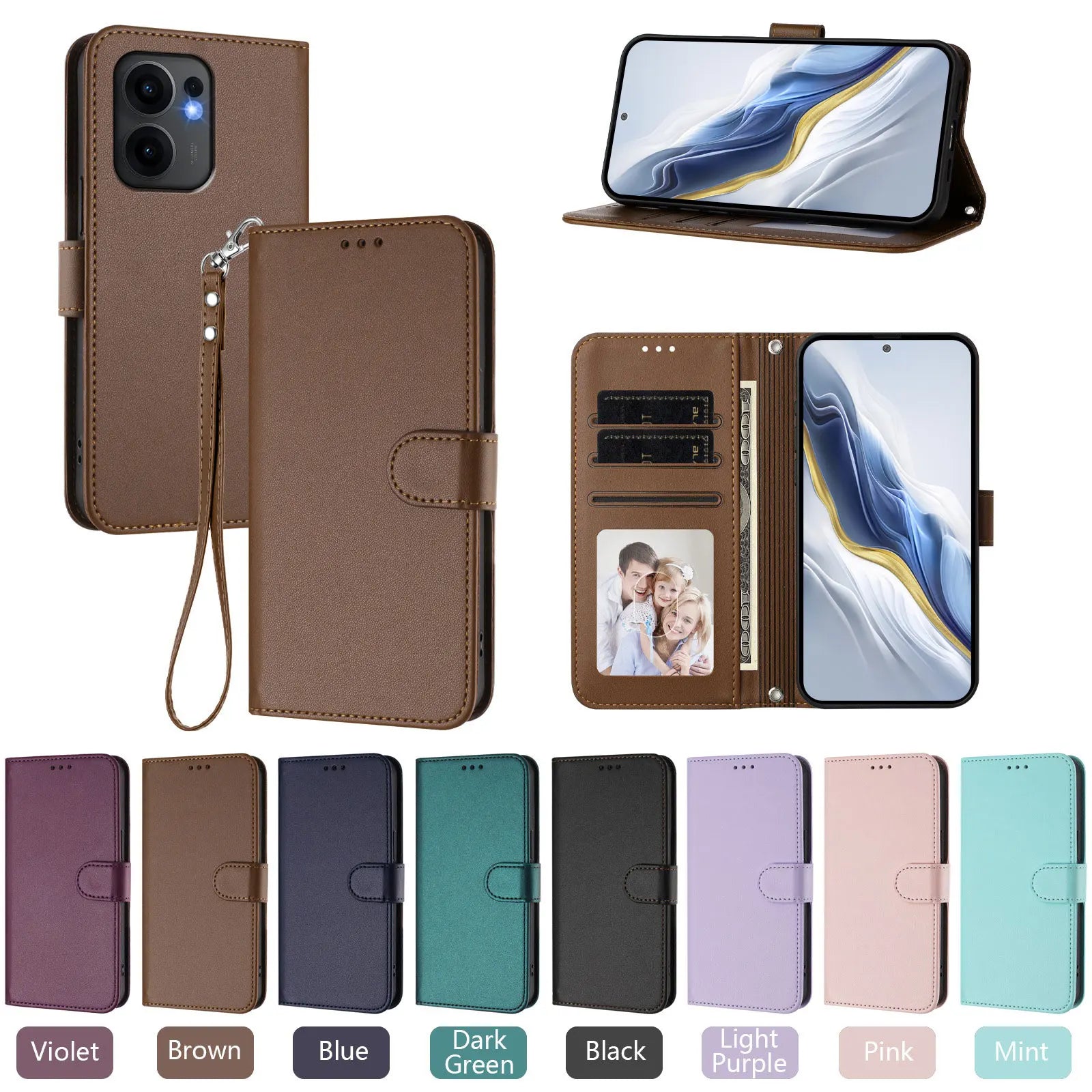 OPPO Reno Series Vintage Wallet Flip Leather Phone Case
