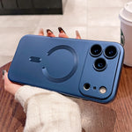 Apple iPhone Metallic Magsafe Soft Case with Lens Protector