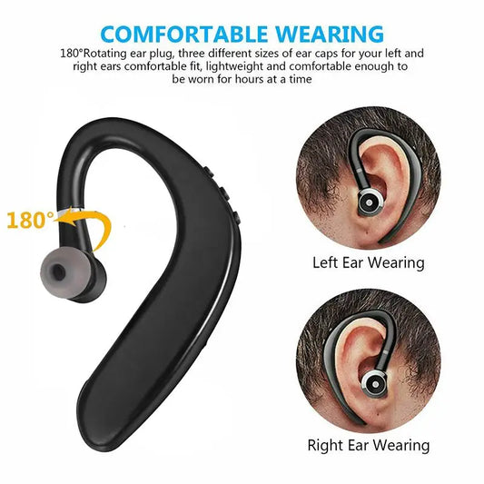 Sports Wireless Bluetooth Hooked Earphones with Mic