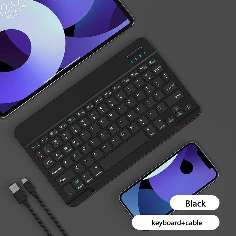 Bluetooth Wireless Keyboard & Mouse For Apple, Android, Windows Tablets